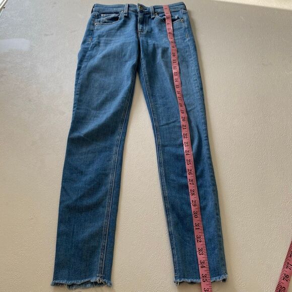 rag & bone Cate Mid Rise Ankle Skinny Jeans – Women’s 24 Palmer Blue Raw Hem - Picture 10 of 12